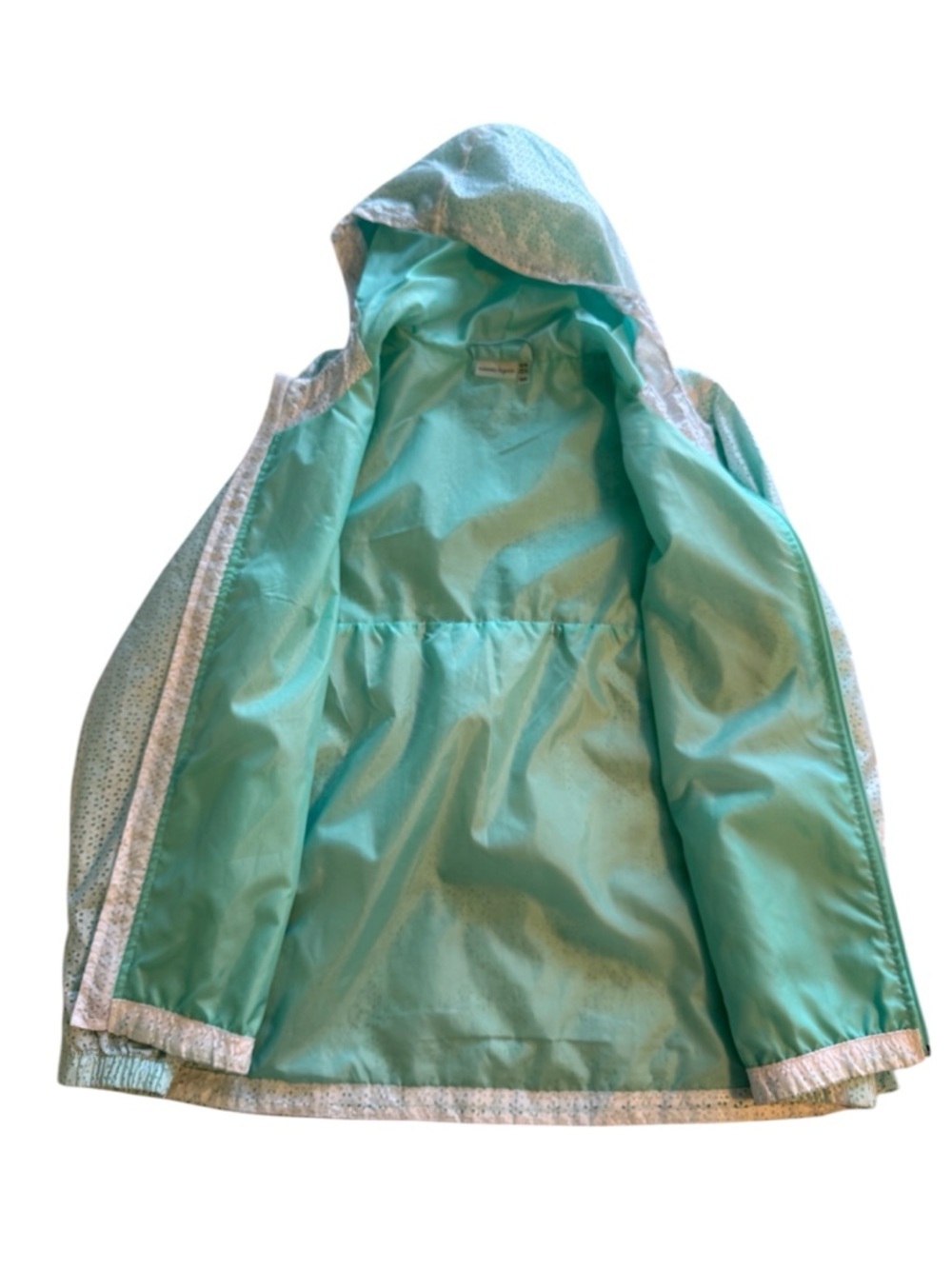 Nanette Lepore Women’s Mint Green Perforated Hooded Zip Up Jacket Size XL - Picture 11 of 13